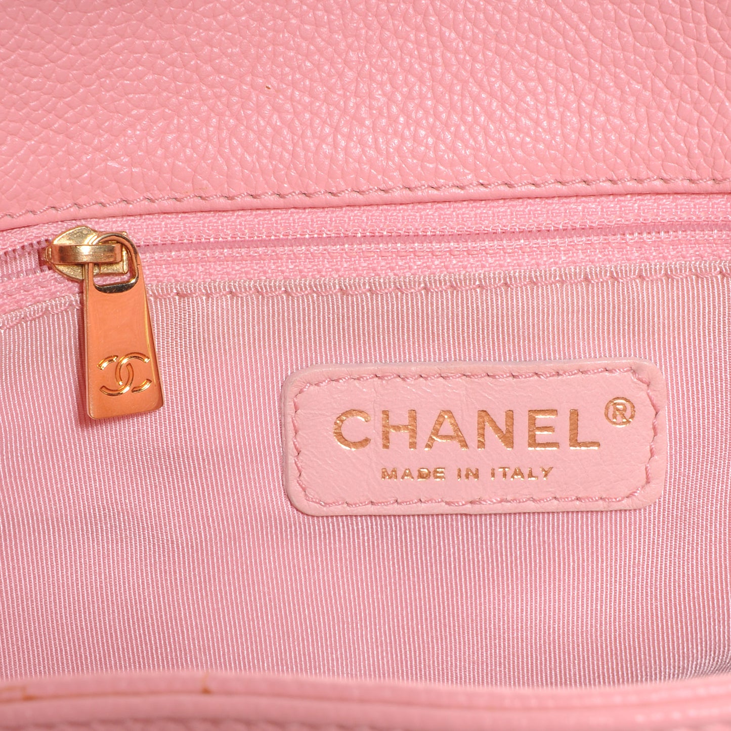 Calfskin Cerf Shopper Tote Pink
