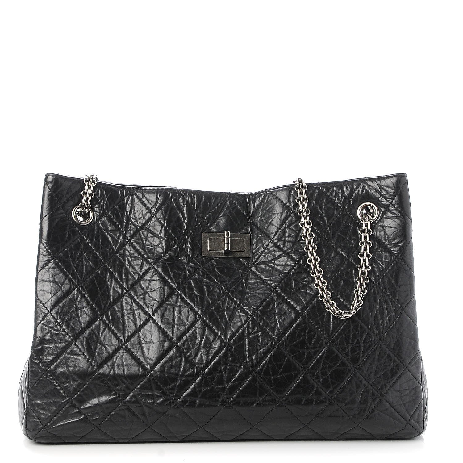 Chanel Aged Calfskin Reissue 2.55 Tote Black 1 of 8