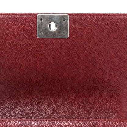 Chanel Caviar Quilted Medium Boy Flap Red 8 of 12
