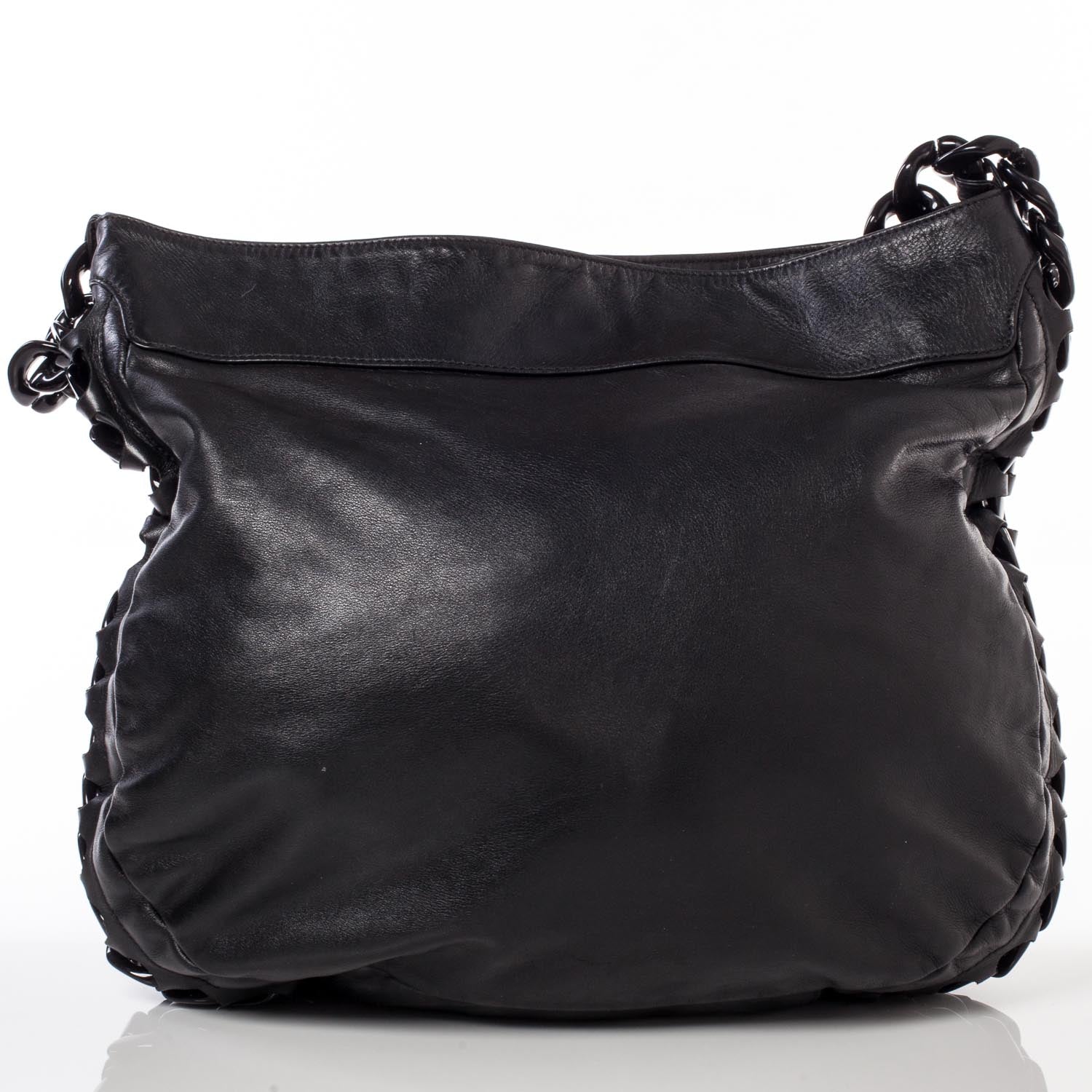 Chanel Leather Modern Chain Shoulder Bag Black 4 of 9
