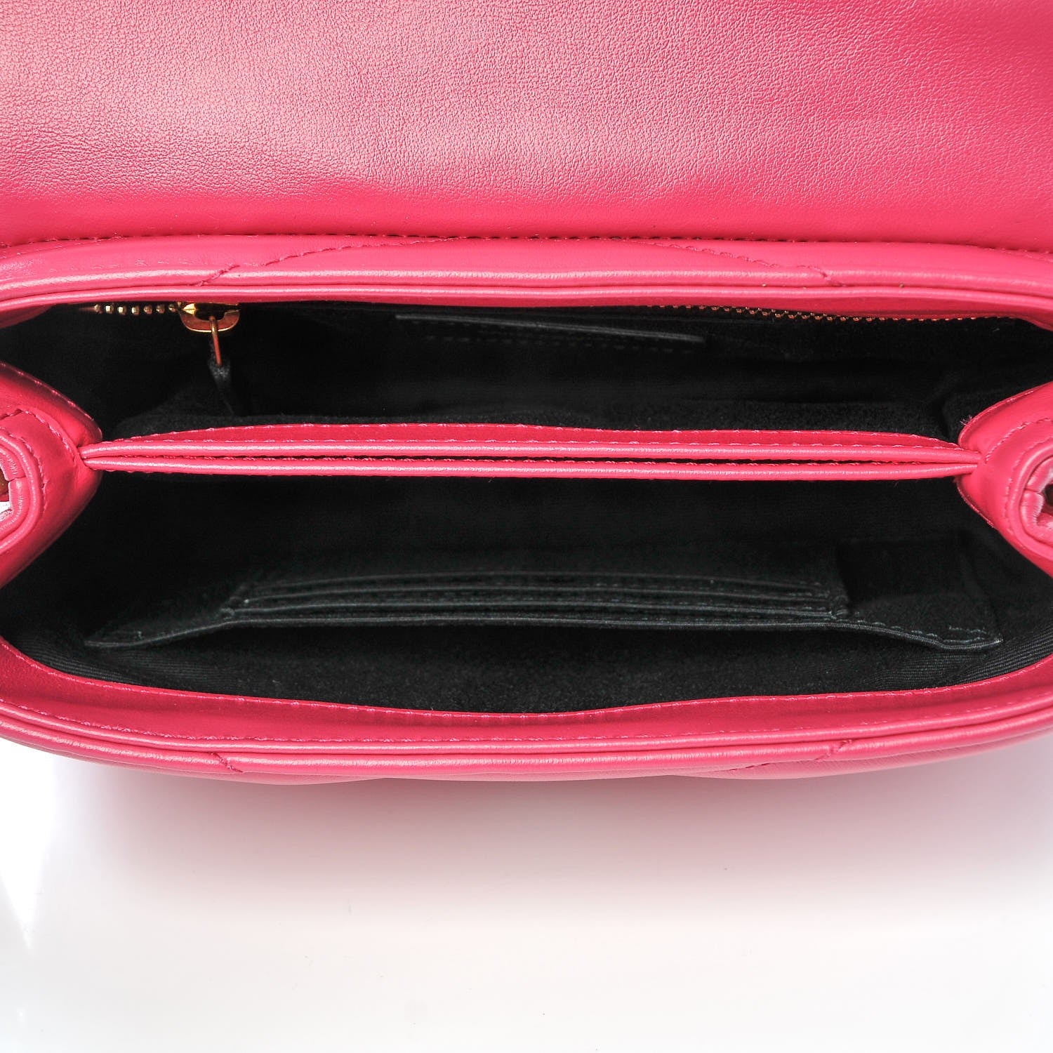 Saint Laurent Calfskin Y Quilted Monogram Toy Loulou Strap Bag Fresh Fuxia 5 of 7