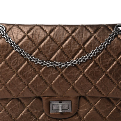 Chanel Metallic Aged Calfskin Quilted 2.55 Reissue 227 Flap Bronze 10 of 11