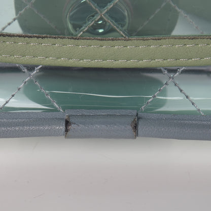 Chanel Lambskin PVC Quilted Mini Coco Splash Flap Blue Green 10 of 15