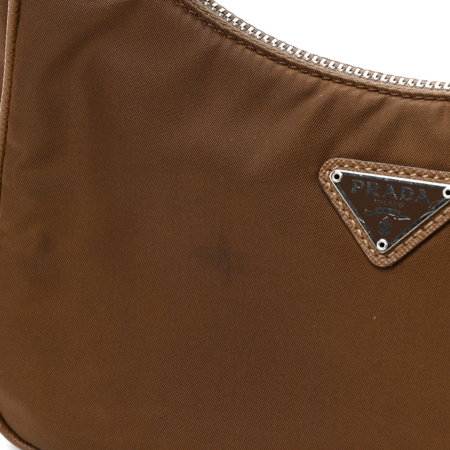 Tessuto Nylon Saffiano Re-Edition 2005 Shoulder Bag Cacao