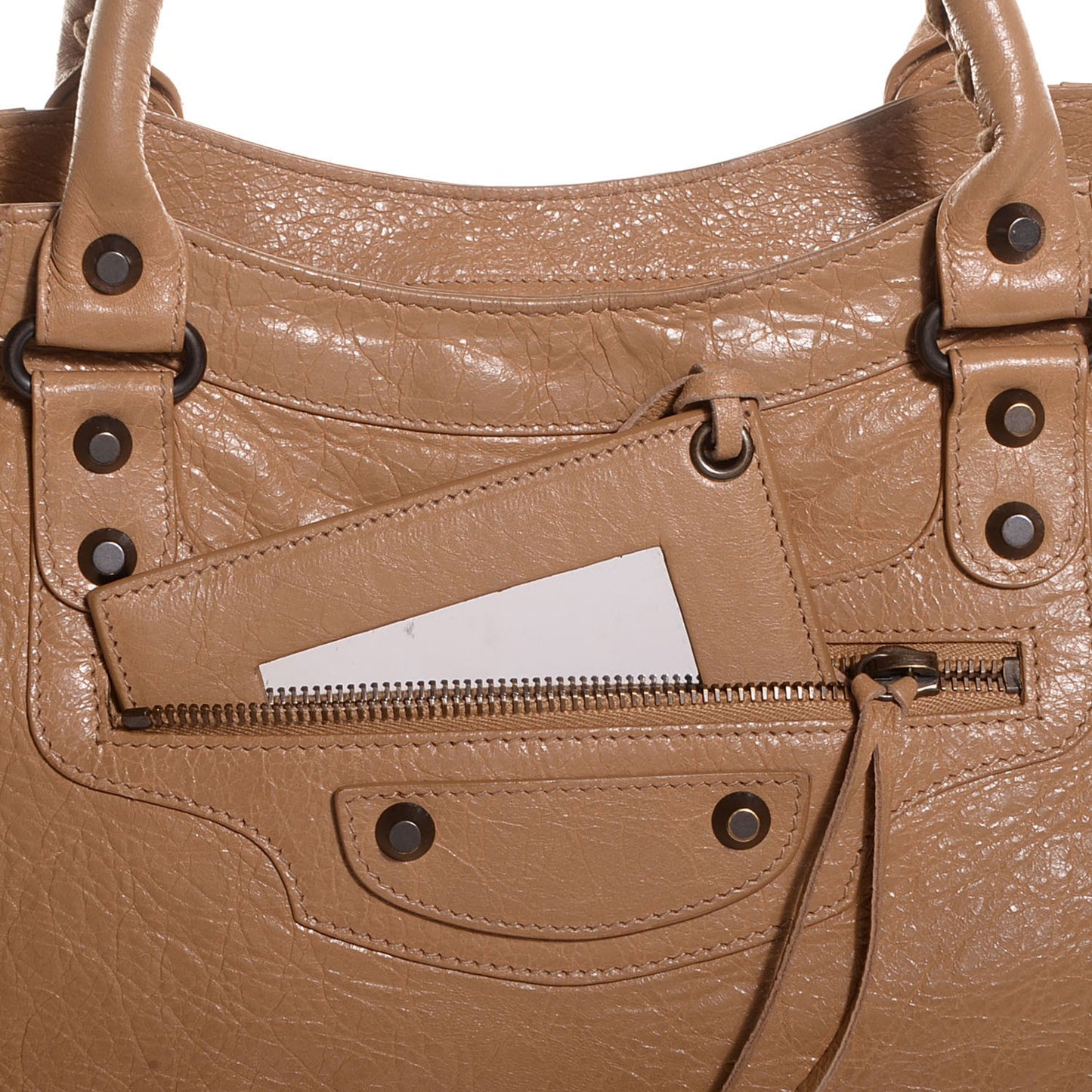 Agneau Classic Hardware Velo Beige Nougatine