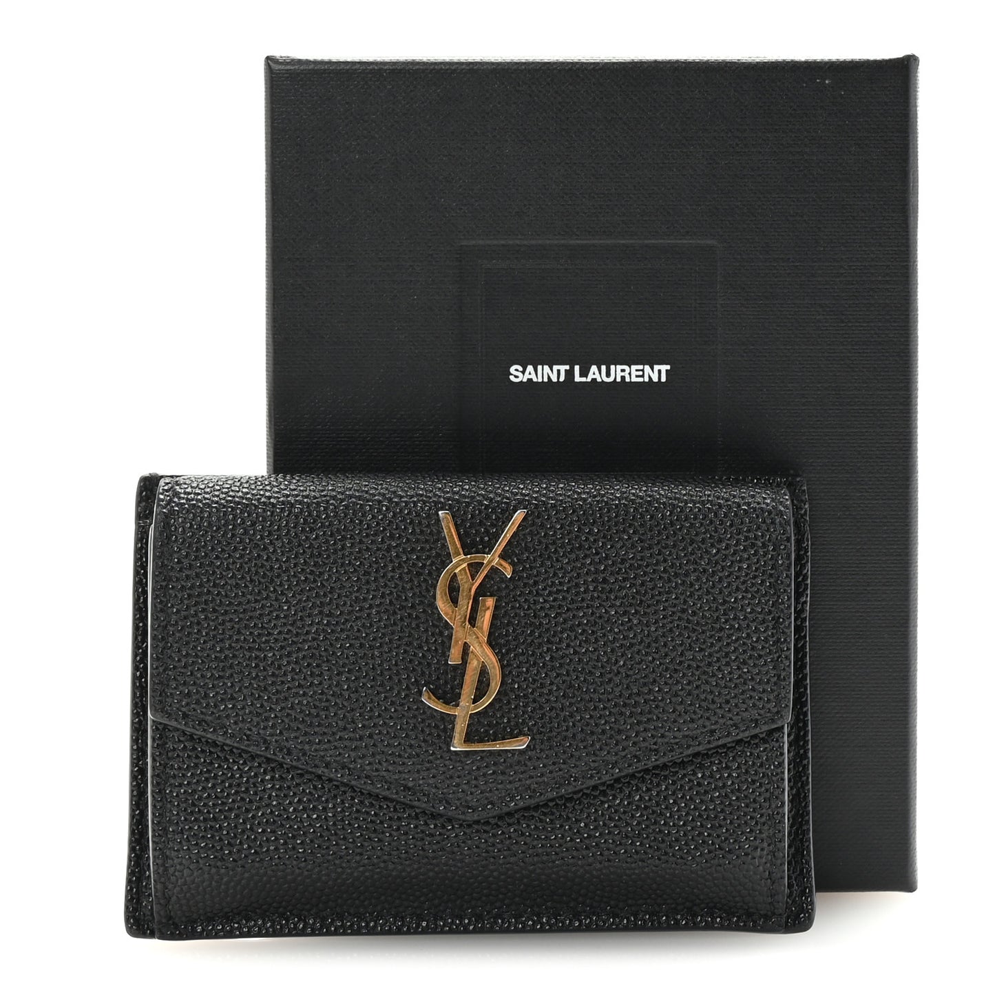 Grain De Poudre Uptown Monogram Card Case Black