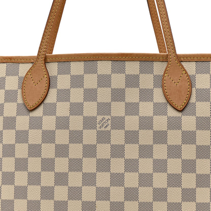 Louis Vuitton Damier Azur Neo Neverfull MM Rose Ballerine 10 of 21