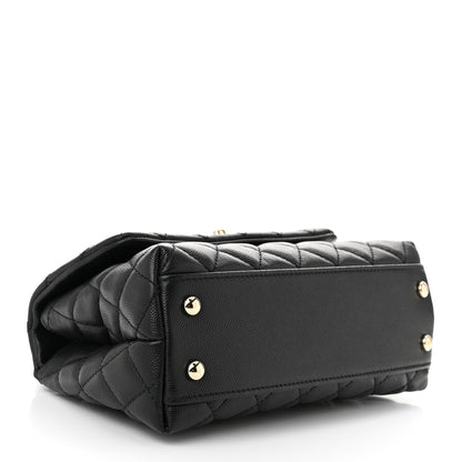 Chanel Caviar Quilted Mini Coco Handle Flap Black 4 of 10