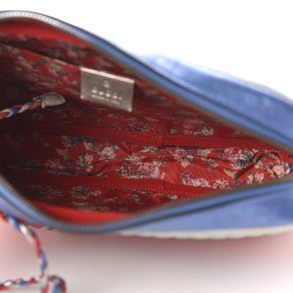 Gucci Laminated Nappa Trapuntata Small Zumi Shoulder Bag Rosso Marine Argento 5 of 10