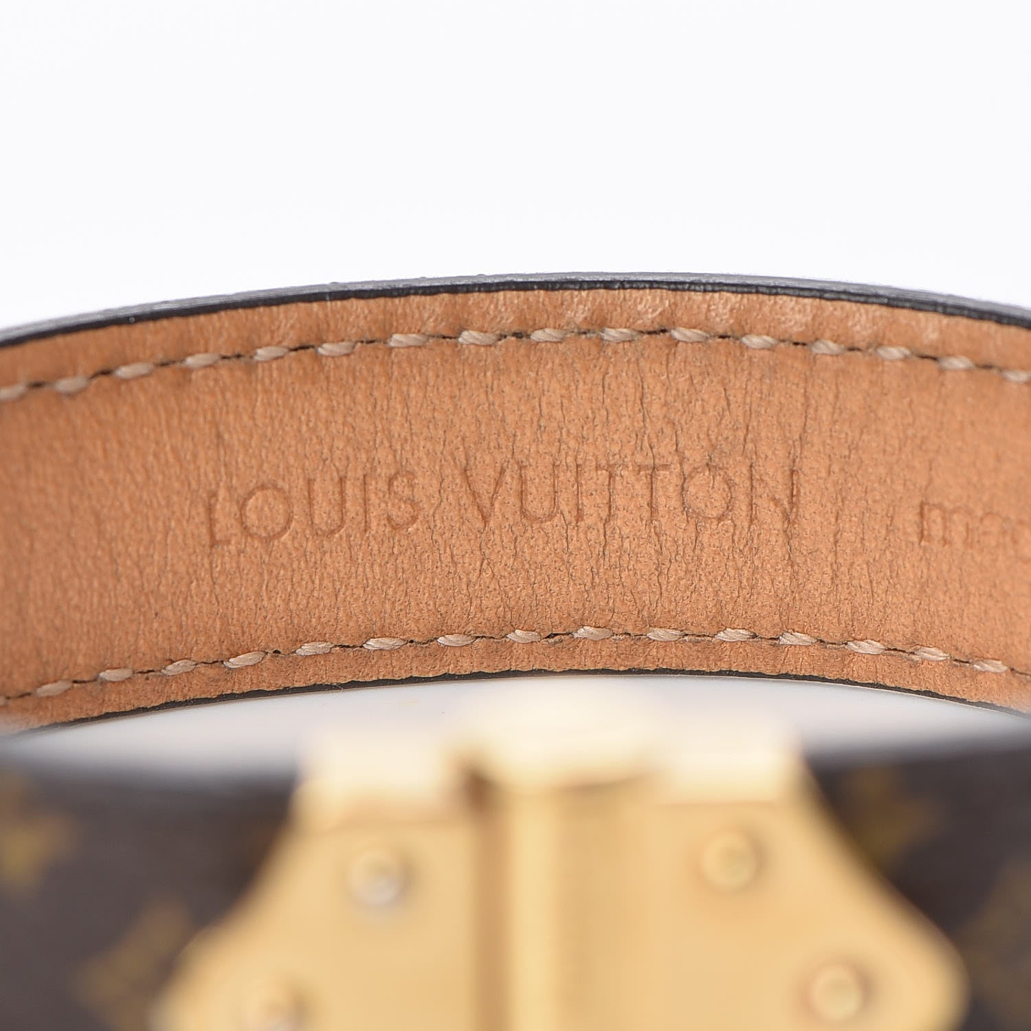 Louis Vuitton Monogram Lockit Bracelet 17 Black 7 of 9