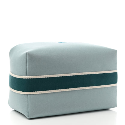 Hermes Canvas Large Bride-A-Brac Pouch Eucalyptus 4 of 9