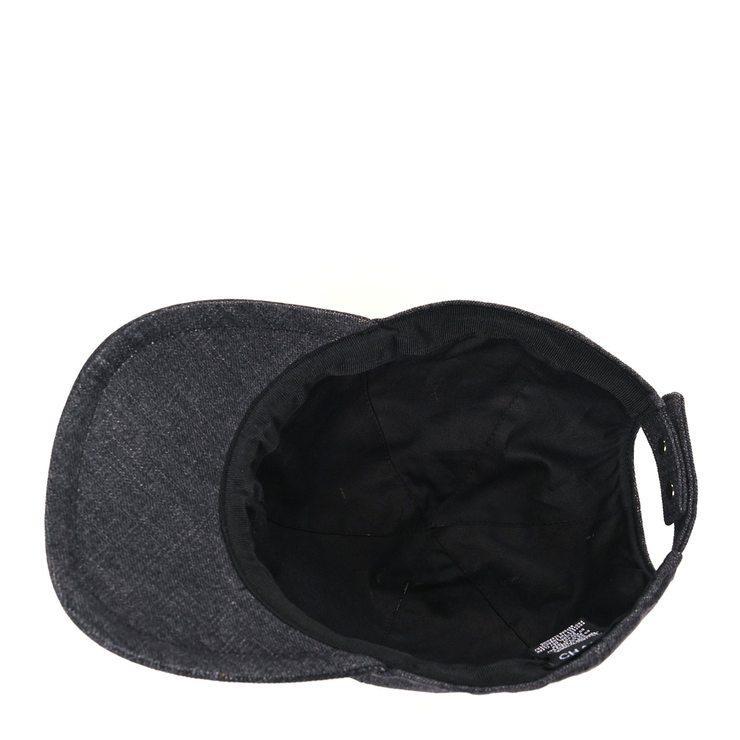 Cotton Sequin CC Cap Hat Black