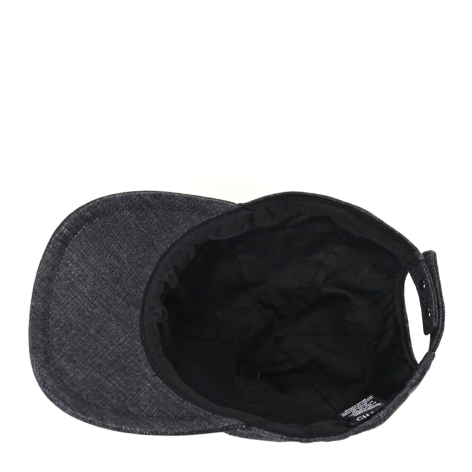 Chanel Cotton Sequin CC Cap Hat Black 6 of 6