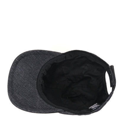 Chanel Cotton Sequin CC Cap Hat Black 6 of 6