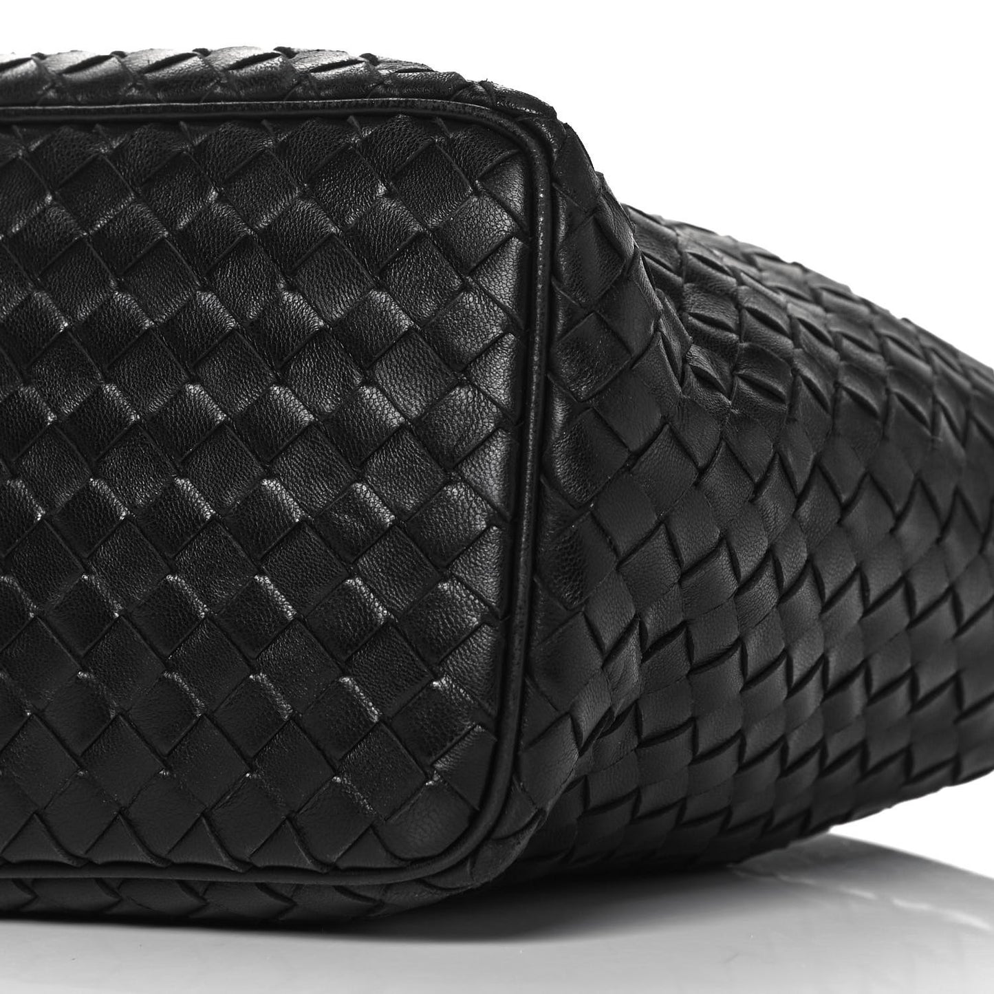 Nappa Intrecciato Small Shoulder Bag Black