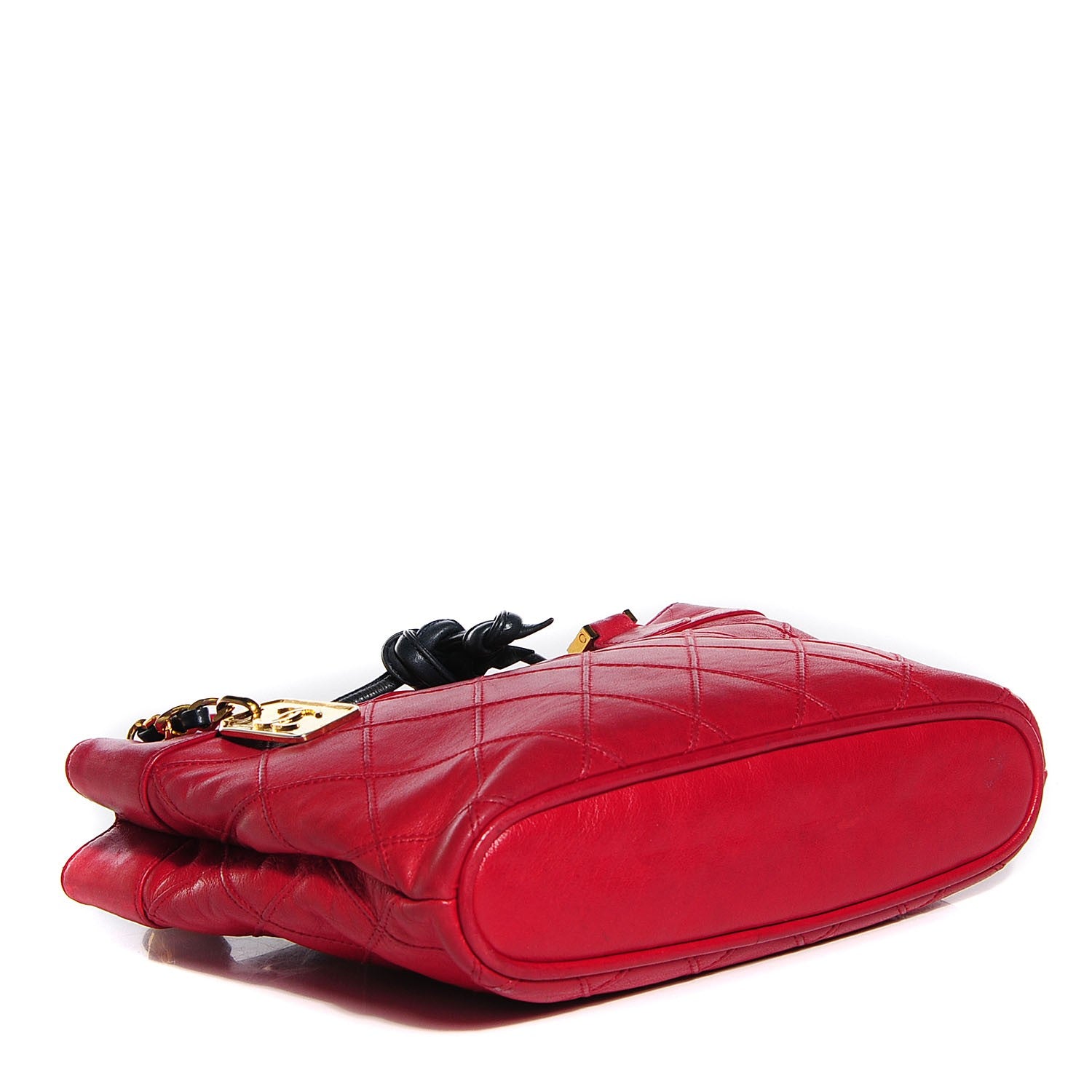 Chanel Lambskin Quilted Shoulder Bag Red 4 of 7