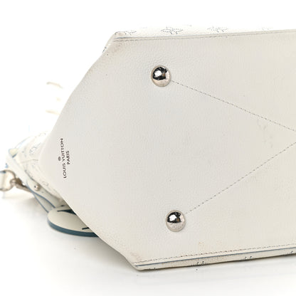 Louis Vuitton Mahina Beaubourg Hobo MM Snow Orage Blue 5 of 9