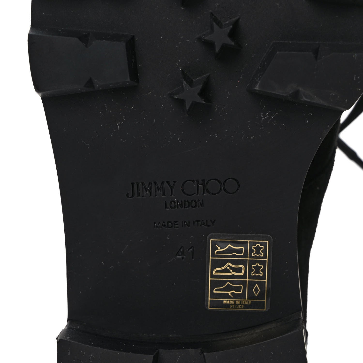 Jimmy Choo Suede Swarovski Crystal Womens Eshe Flat Boots 41 Black 6 of 7