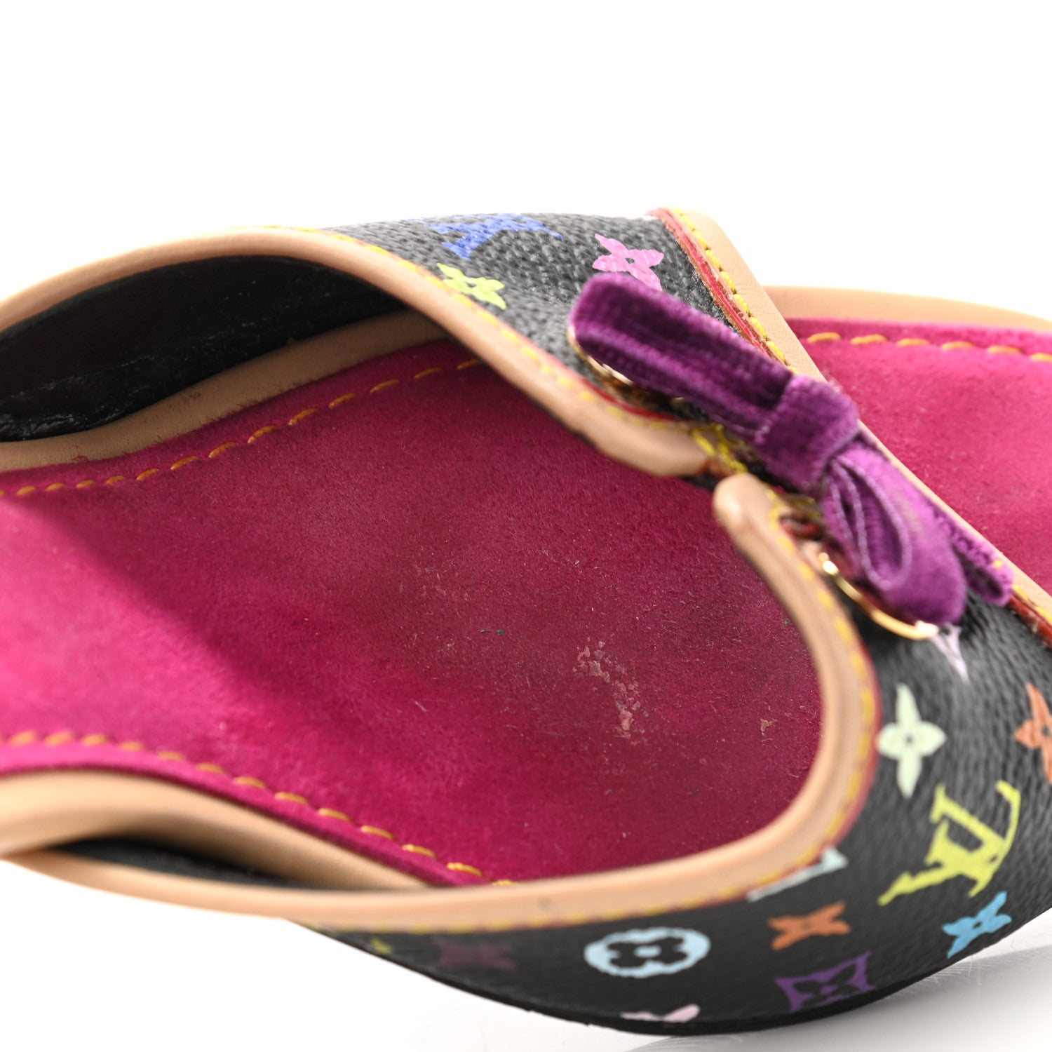 Louis Vuitton Monogram Multicolor Sandal Mule 35.5 Black 8 of 10