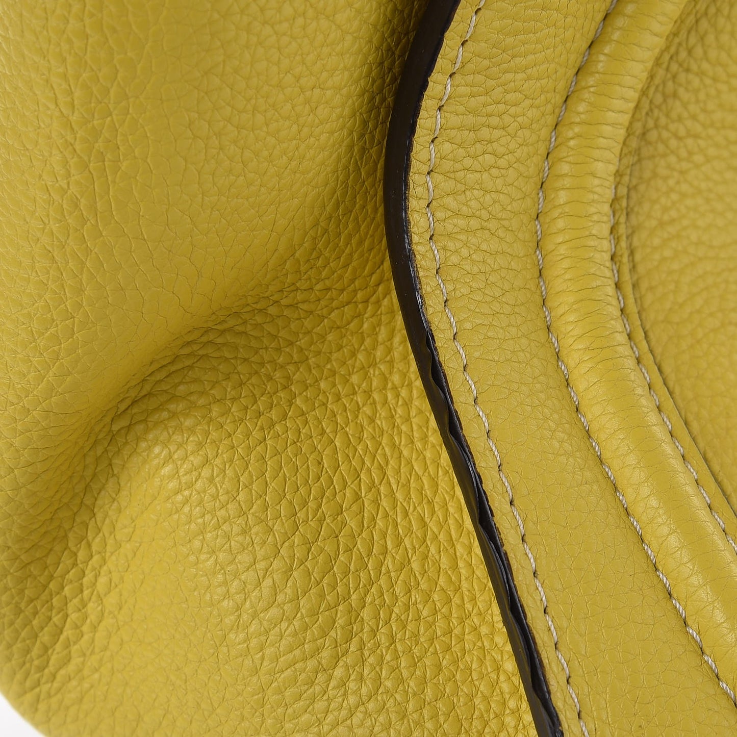 Drummed Calfskin Mini Luggage Citron