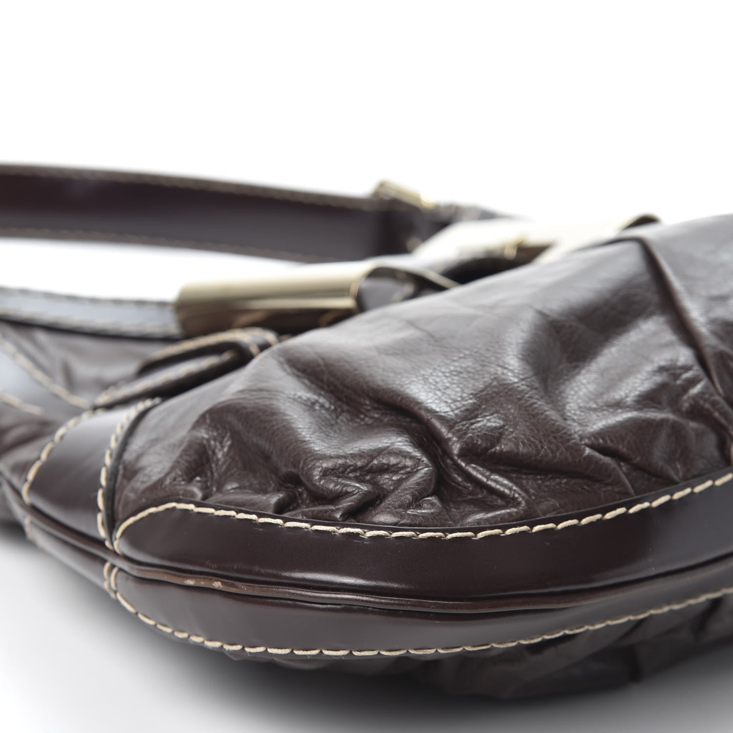 Gucci Calfskin Queen Bow Hobo Brown 6 of 10