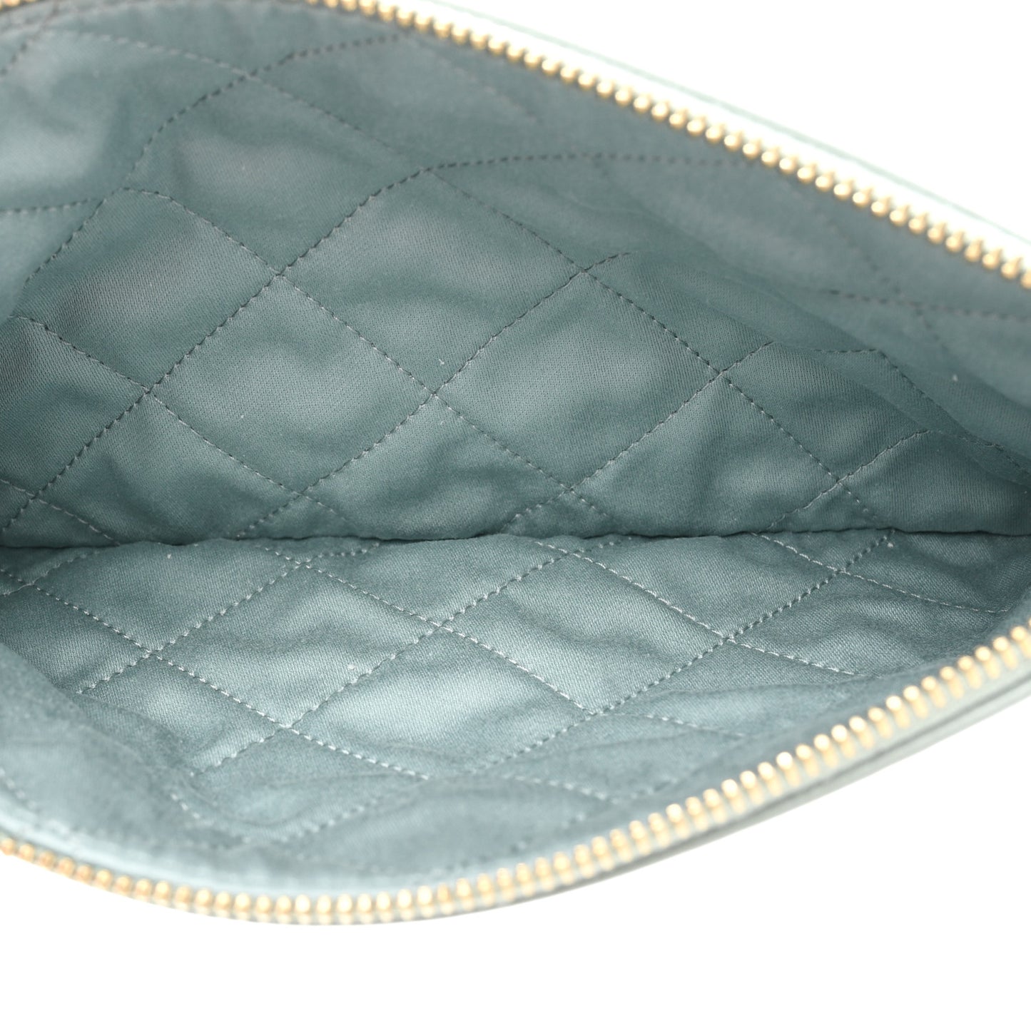 Shiny Calfskin Quilted Small Chanel 22 Grey