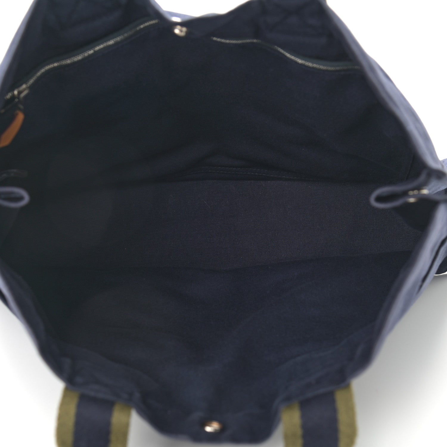 Hermes Canvas Herline GM Tote Navy 5 of 10