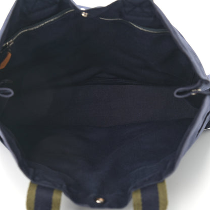 Hermes Canvas Herline GM Tote Navy 5 of 10