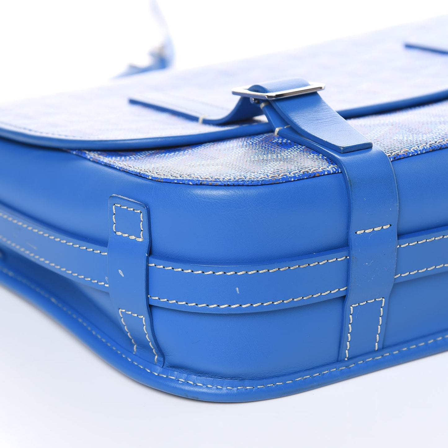 Goyardine Belvedere MM Messenger Bag Sky Blue