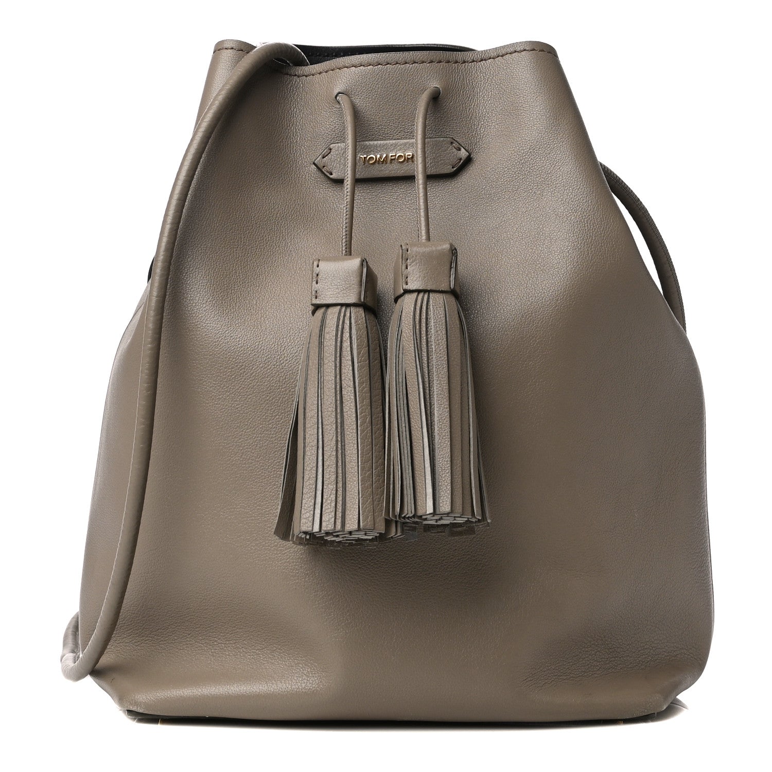 Tom Ford Calfskin Double Tassel Bucket Bag 3 of 12