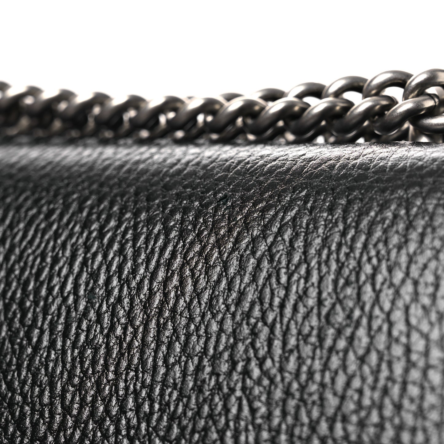 Pebbled Calfskin Small Dionysus Shoulder Bag Black