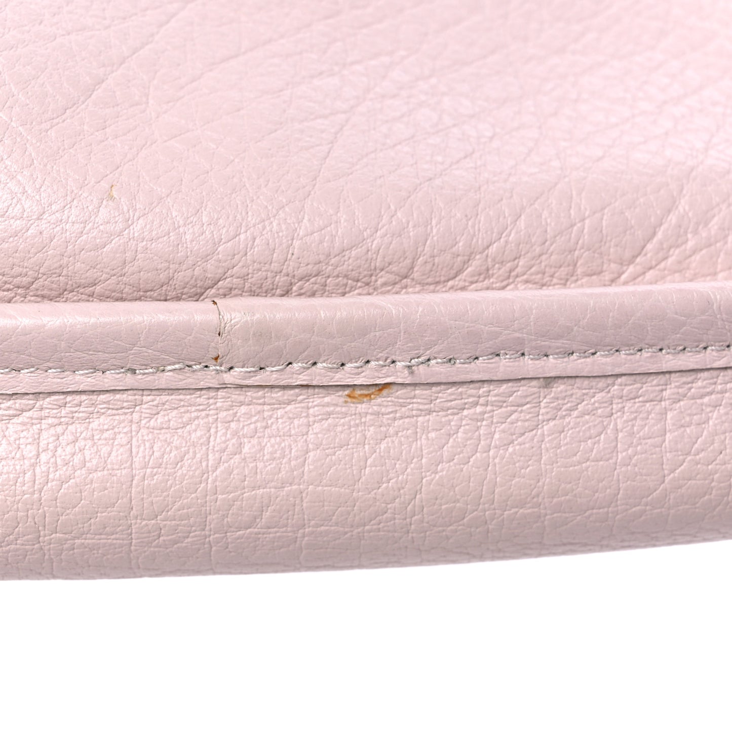 Calfskin Mademoiselle Flap Shoulder Bag Light Pink