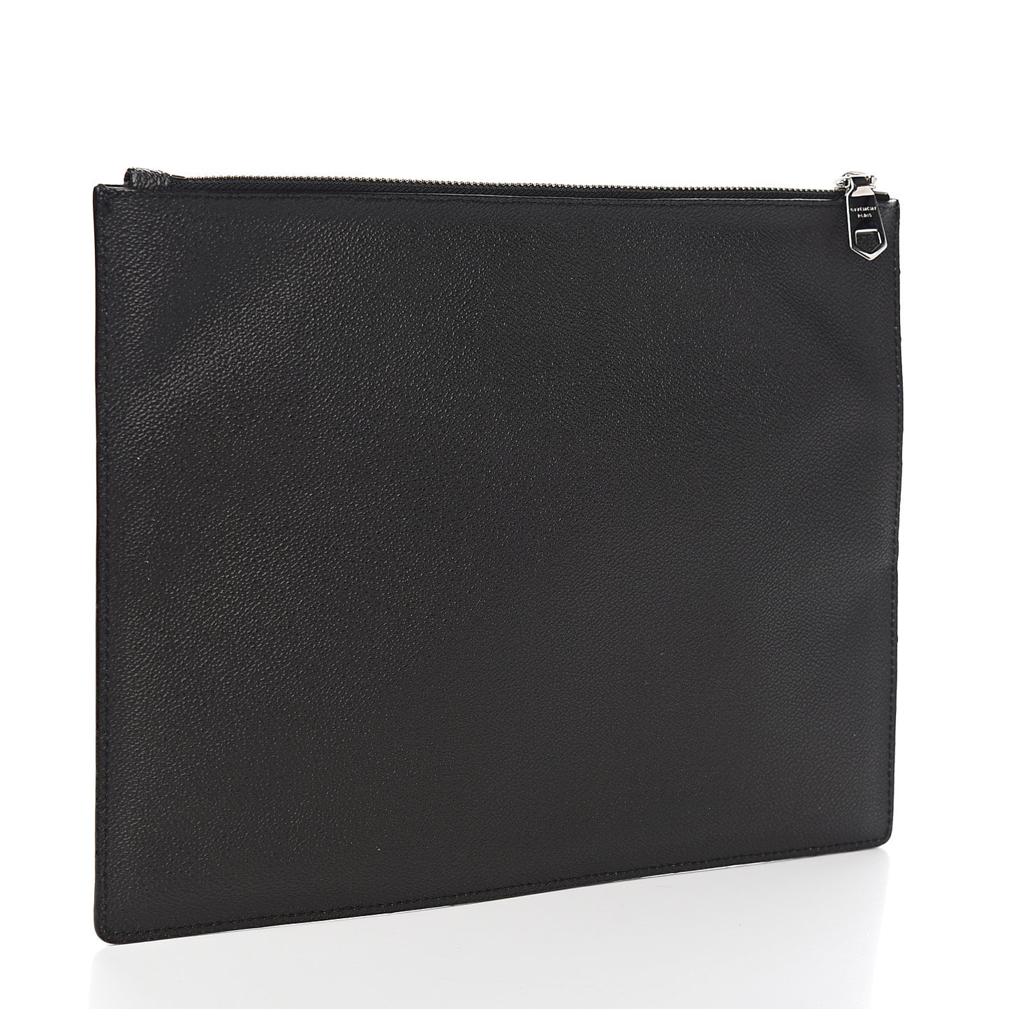 Textured Coated Canvas Bambi Print Medium Cosmetic Pouch Black