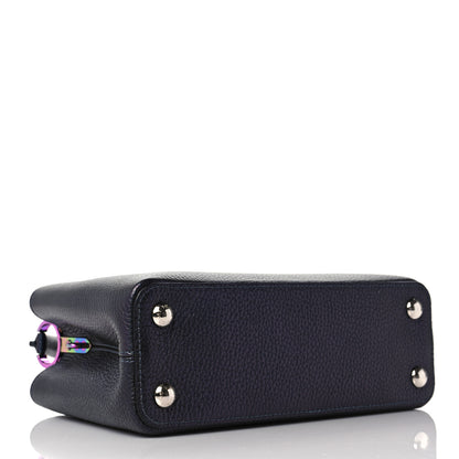 Louis Vuitton Taurillon Capucines BB Scarabeo Iridescent Black 4 of 8