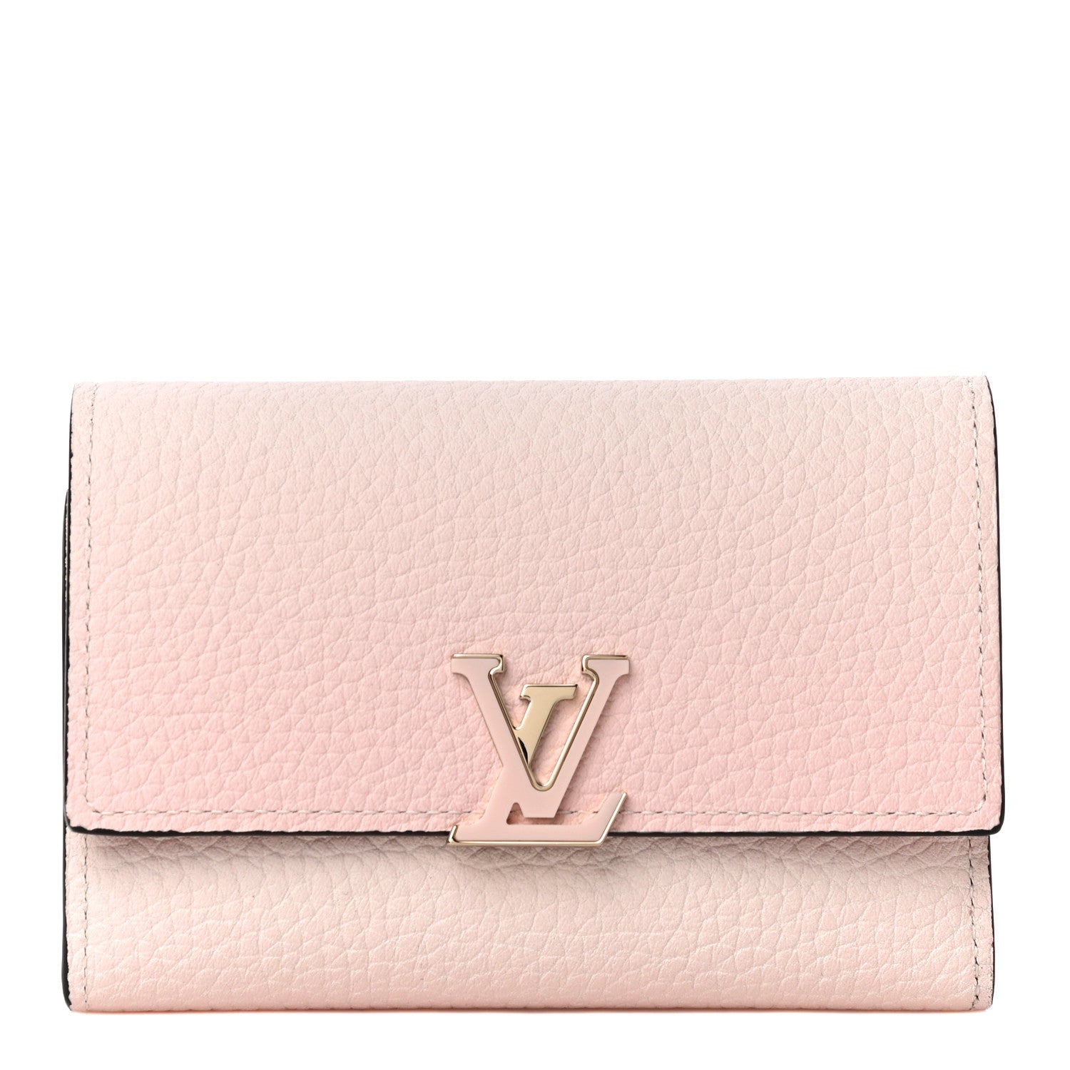 Louis Vuitton Taurillon Capucines Compact Wallet Rose 1 of 11