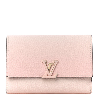 Louis Vuitton Taurillon Capucines Compact Wallet Rose 1 of 11
