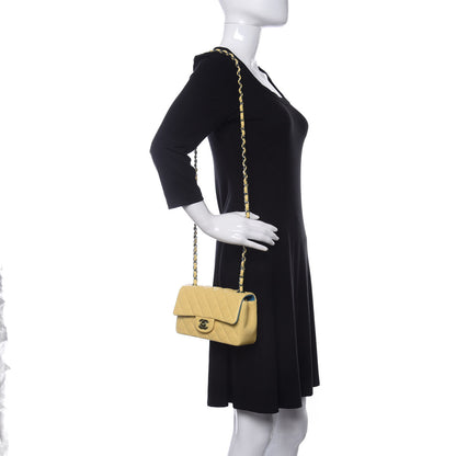 Chanel Lambskin Quilted Mini Rectangular Flap Yellow Blue 2 of 10