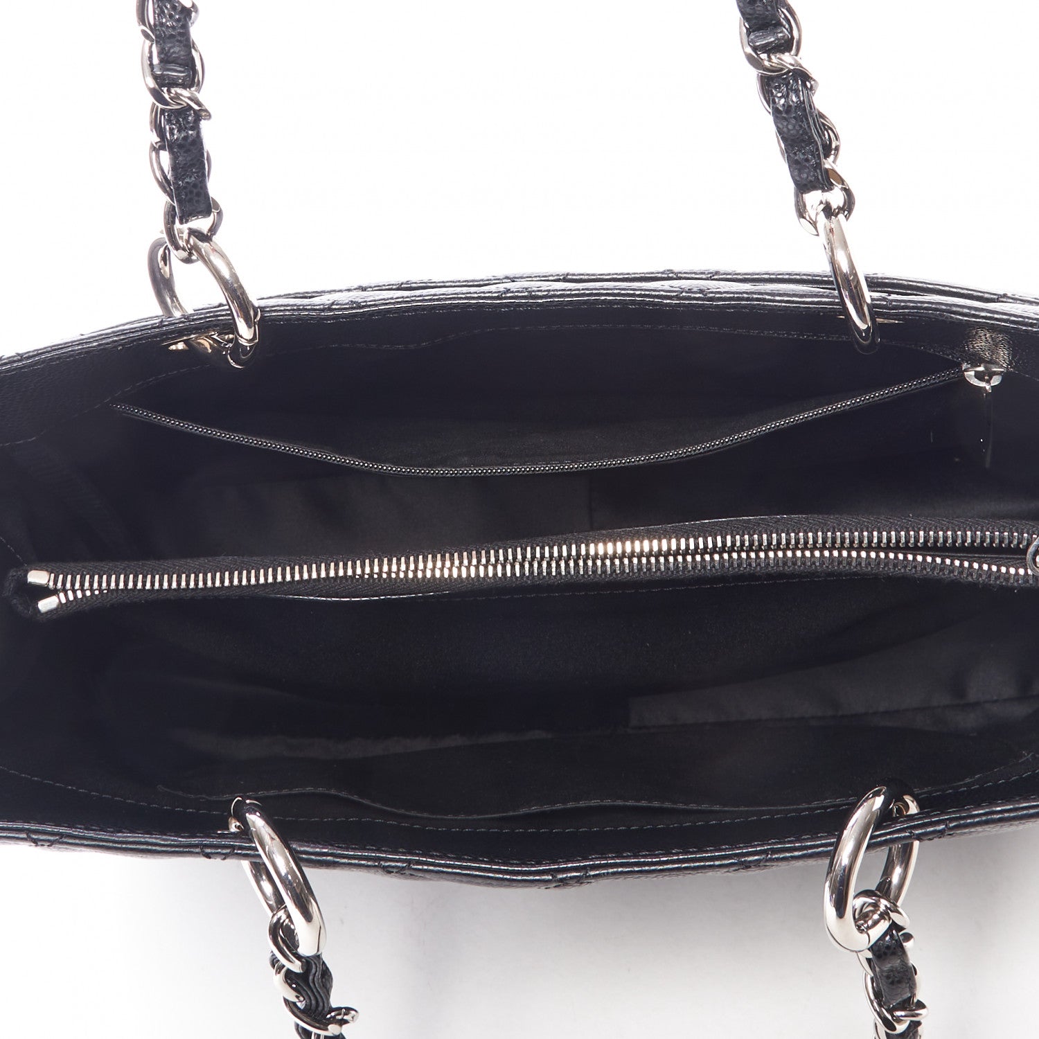 Chanel Caviar Quilted Grand Shopping Tote GST Black 7 of 10