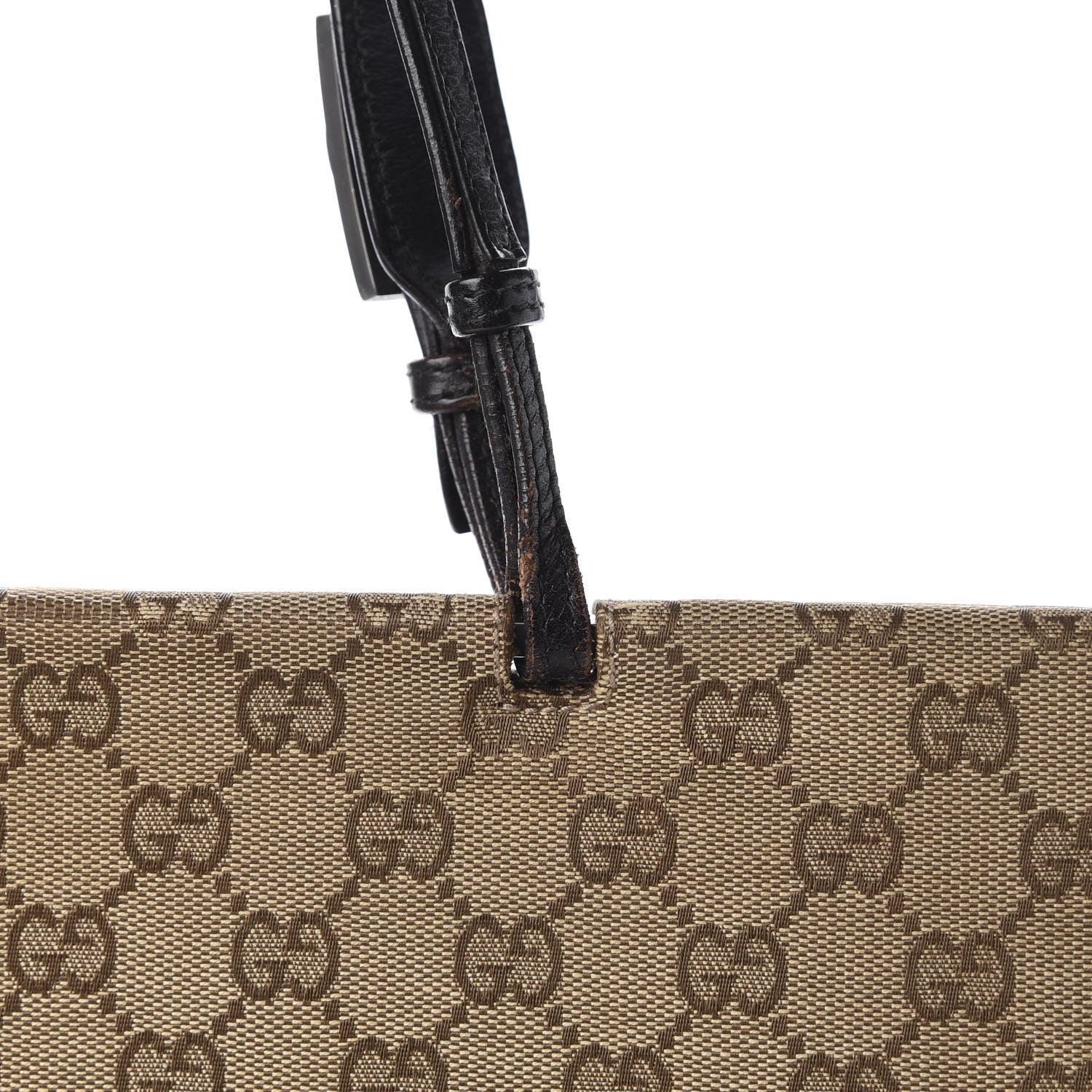 Gucci GG Monogram Large Shoulder Tote Dark Brown 12 of 13