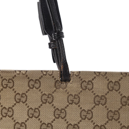 Gucci GG Monogram Large Shoulder Tote Dark Brown 12 of 13