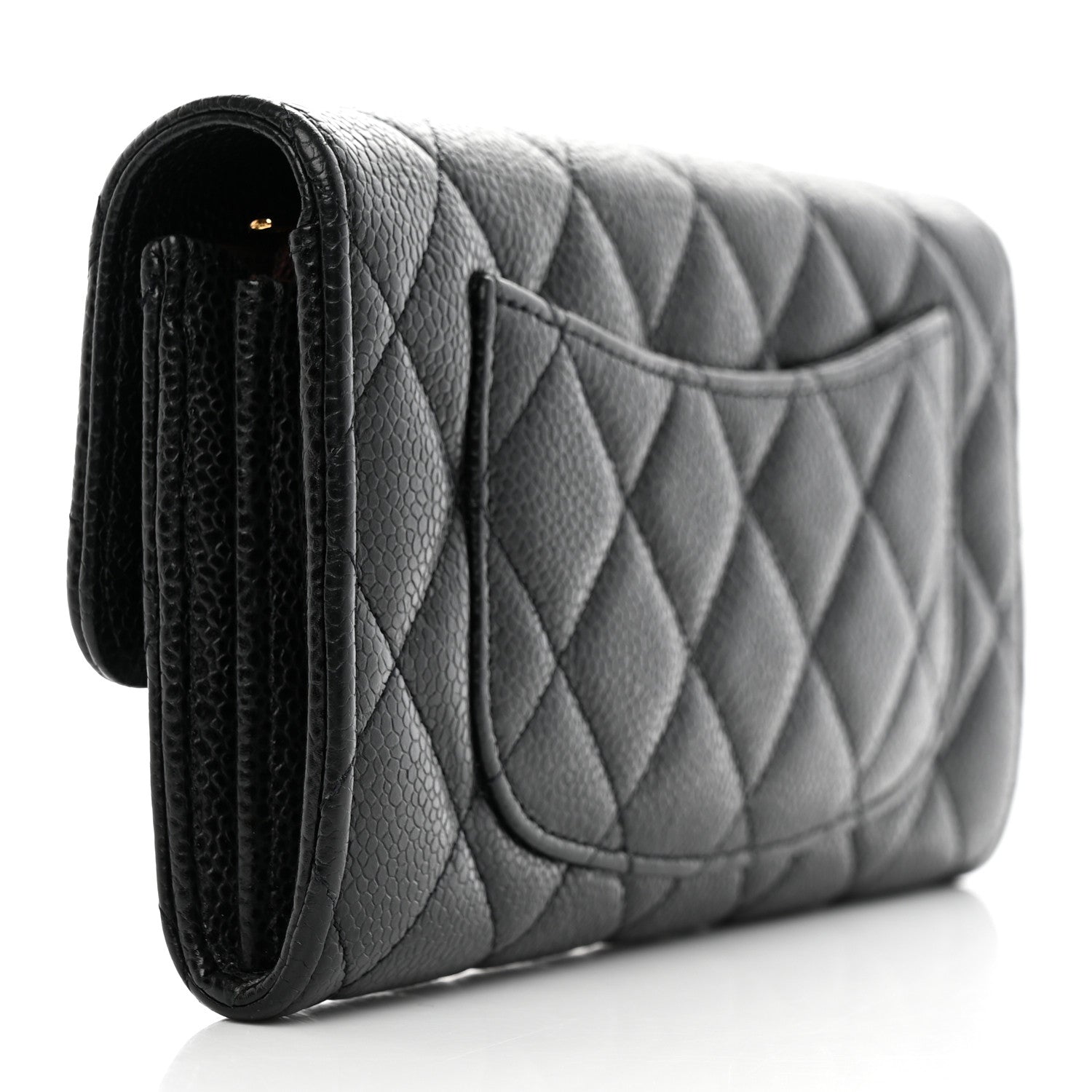 Chanel Caviar Quilted Large Flap Wallet Black 3 of 11