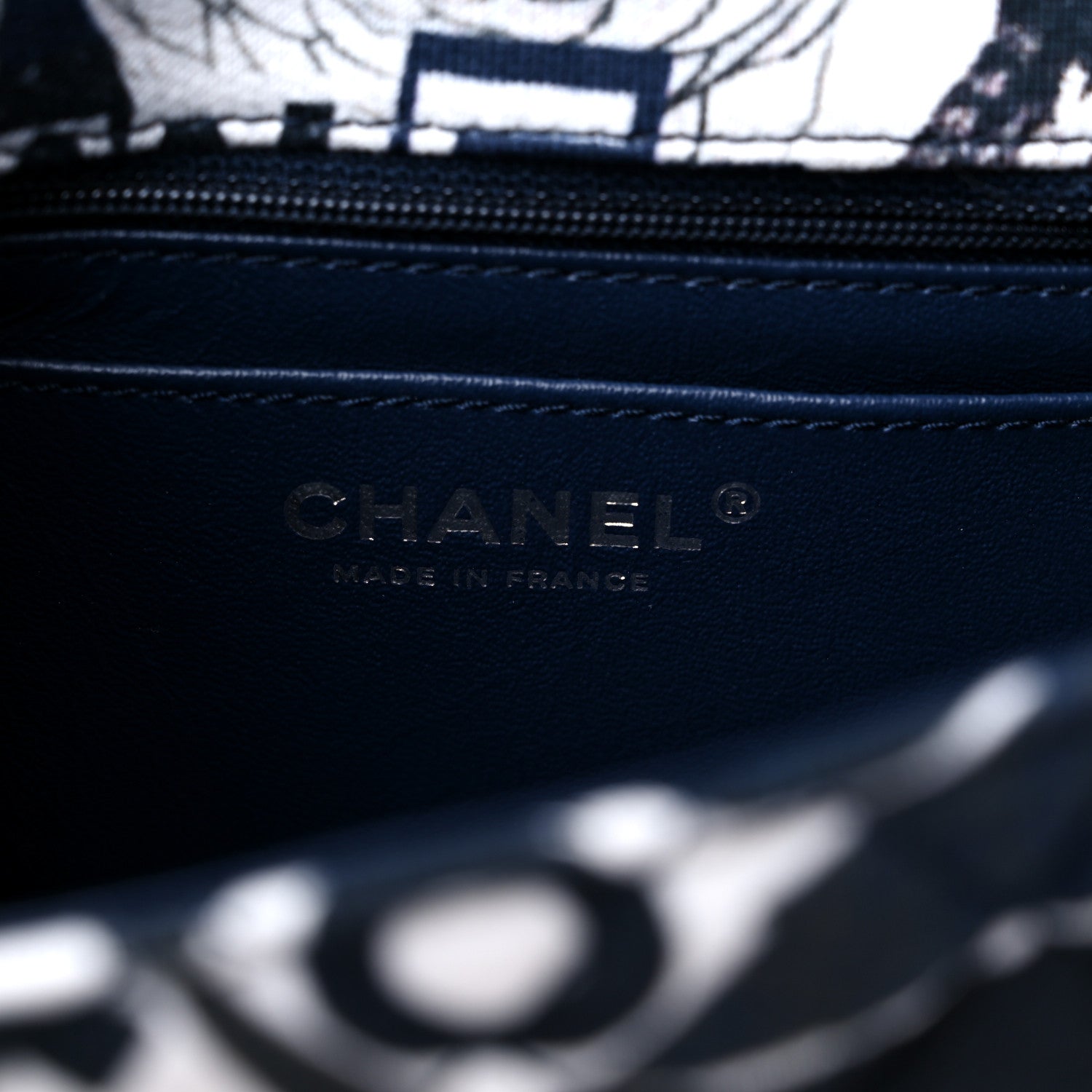 Chanel Jersey Quilted Camellia 2.55 Reissue Mini Flap Black White 5 of 9