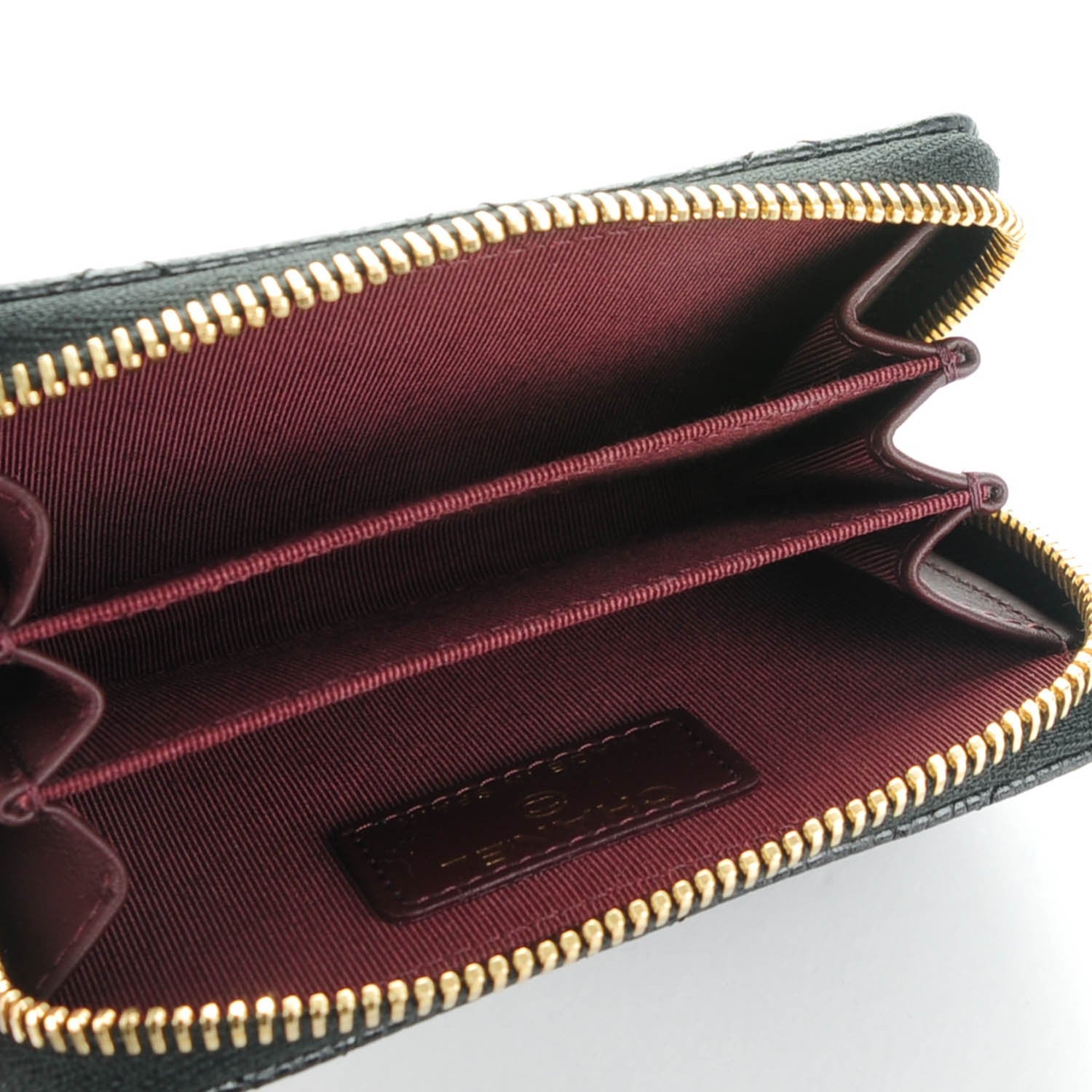 Chanel Caviar Quilted Zip Coin Purse Black 9 of 11