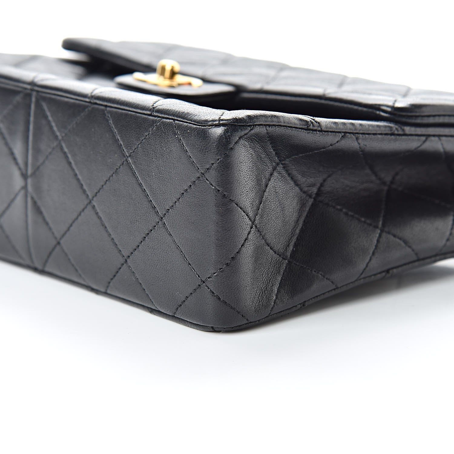 Chanel Lambskin Quilted Mini Square Flap Black 11 of 13