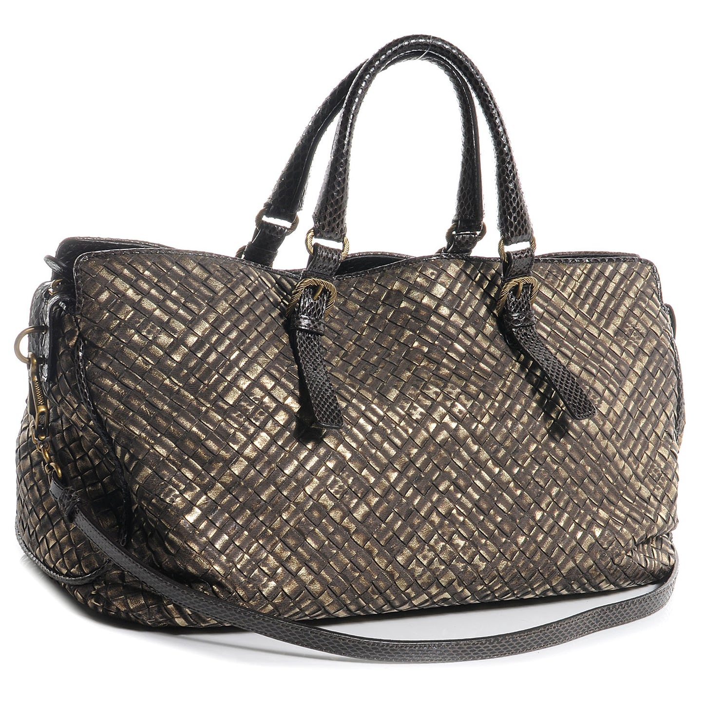 Intrecciato Snakeskin Burnished