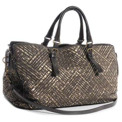 Bottega Veneta Intrecciato Snakeskin Burnished 3 of 8