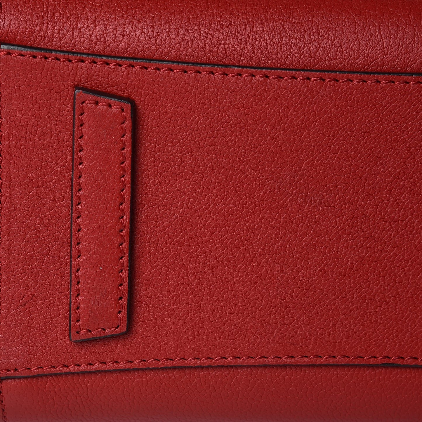 Sugar Goatskin Mini Antigona Bright Red
