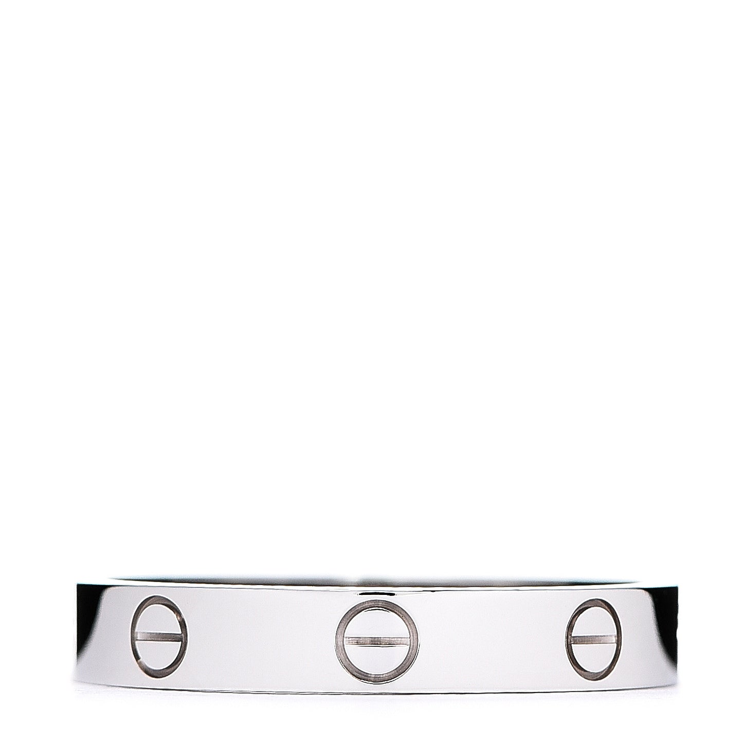 18K White Gold 3.5mm LOVE Wedding Band Ring 61 9.5