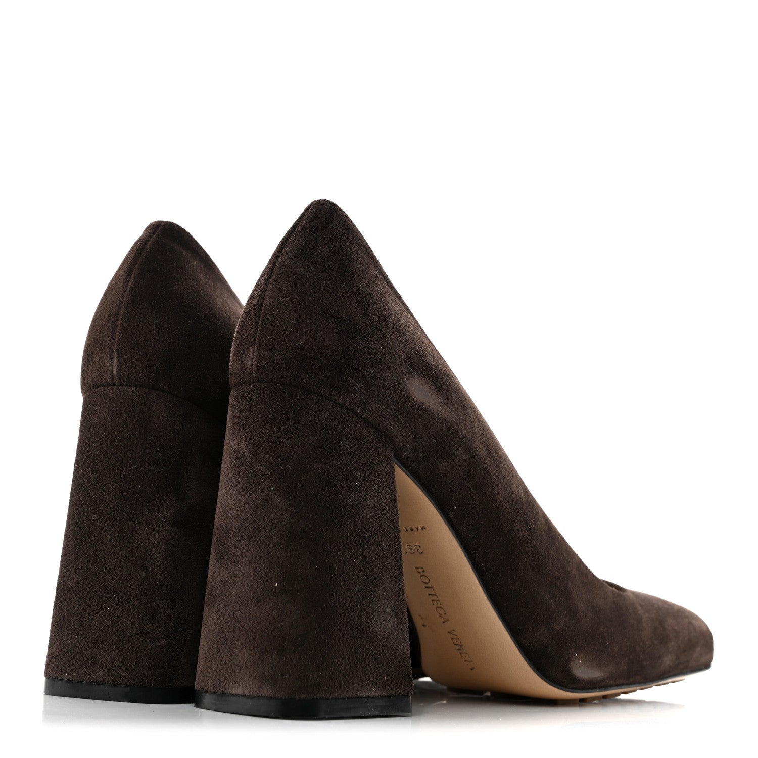 Bottega Veneta Rough Suede Tower Pump 90mm Mule Pumps 39.5 Fondant 5 of 10