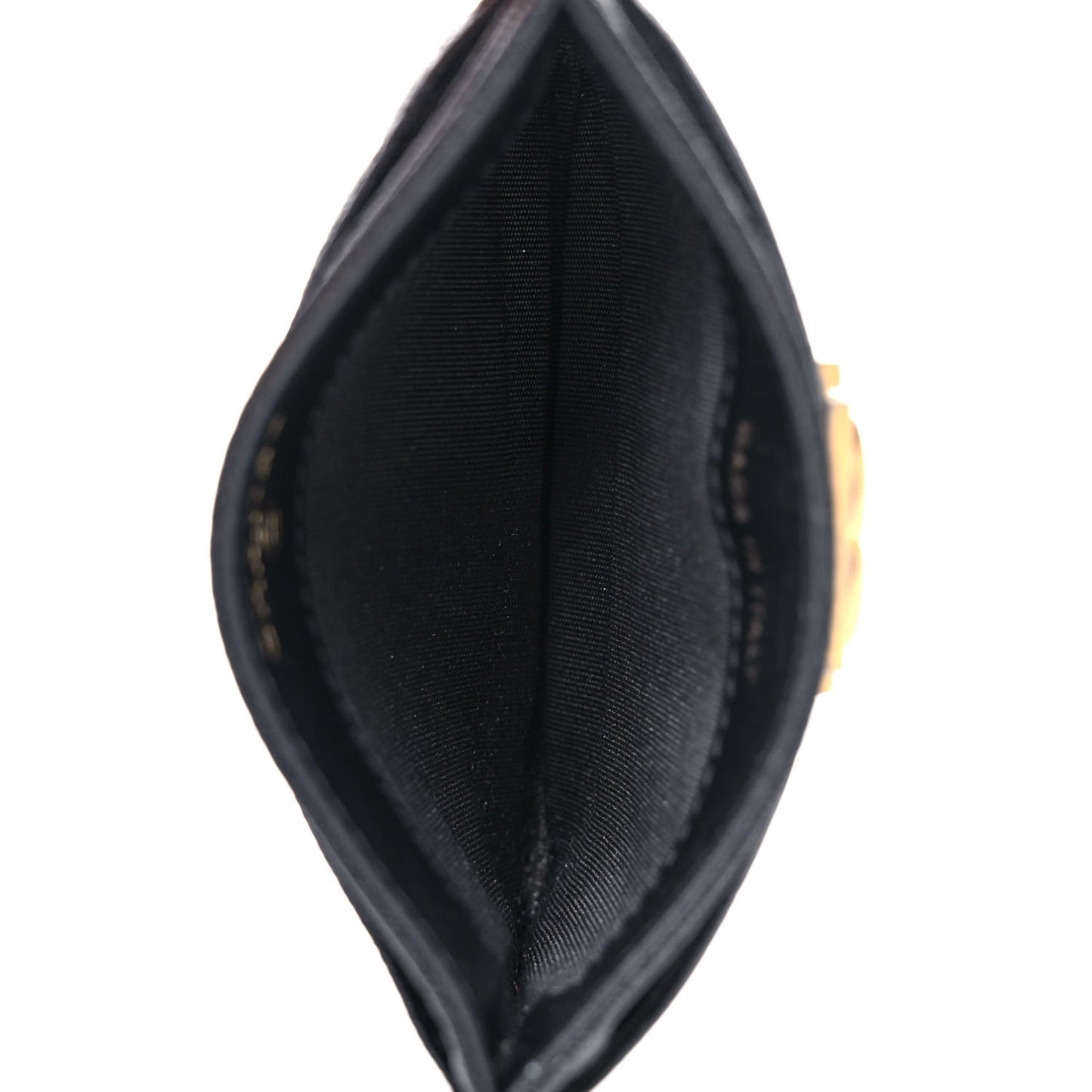 Caviar Quilted Boy Card Holder Black